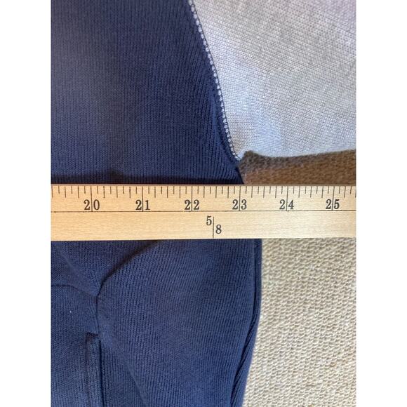 Mens Sz XL AND1‎ Hooded Sweater Blue Gray Full Zip Fleece Lined - Picture 4 of 8